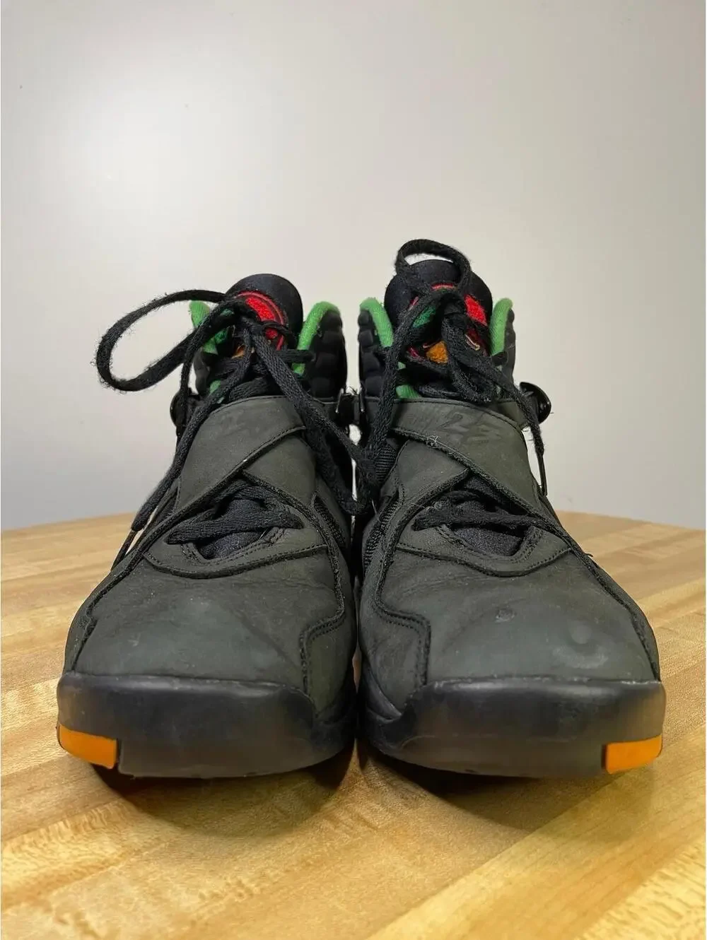 Size 10.5- Air Jordan 8 Retro Tinker - Air Raid Black/Green/Yellow 305381-004